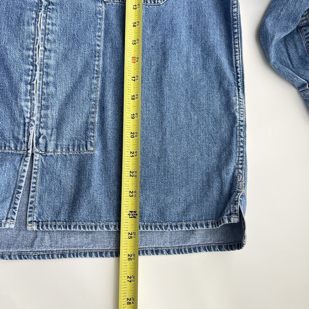 VTG Pepe Jeans London Women's Denim Jacket Sz M Full Zip medium Wash barn '94 - Picture 14 of 16